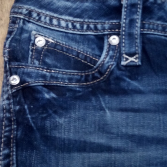 Rock Revival Women's 26 Johanna Bootcut Bejeweled Flap Pockets NWT - Picture 5 of 12